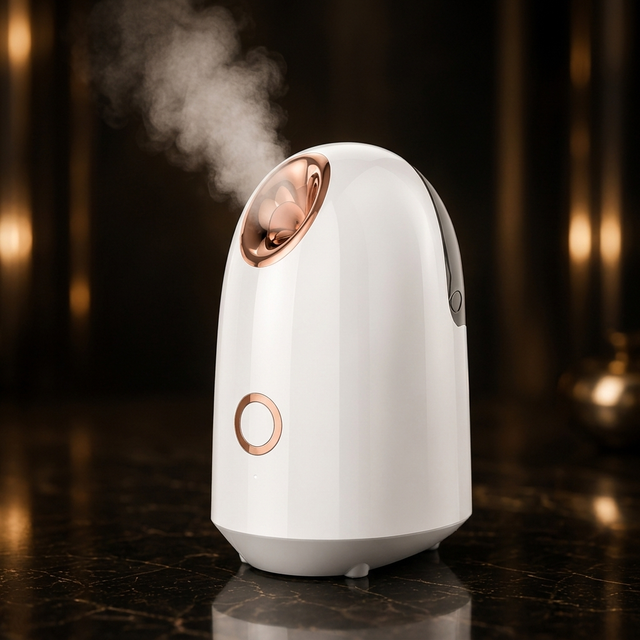 Midnight Mist Nano Facial Steamer in White / USA 220V – main product photo
