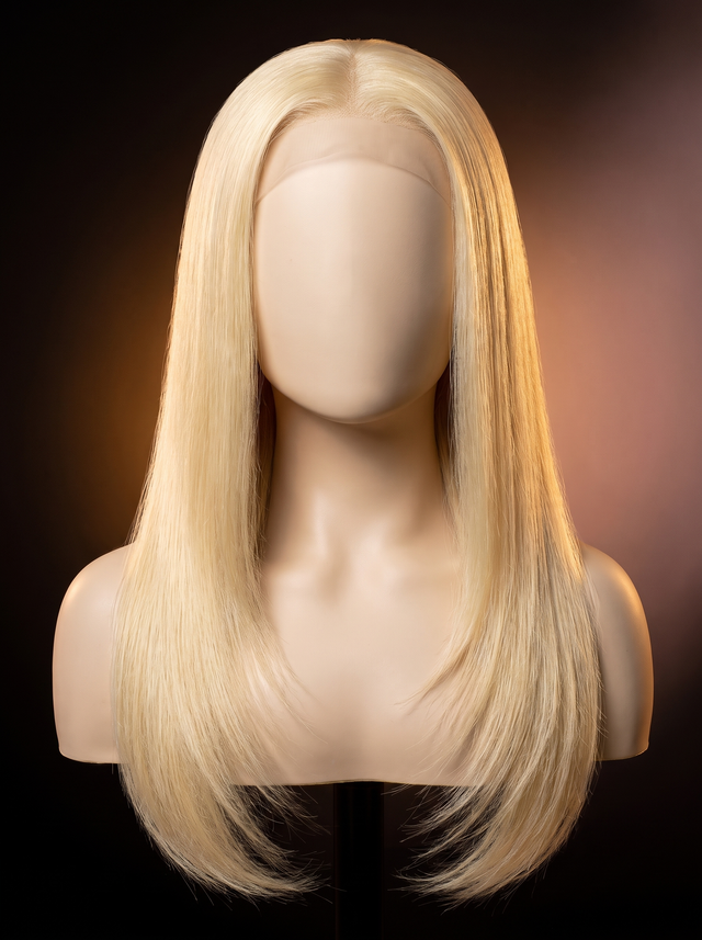 Moonlit Silk 613 Straight Bundles in 613 Straight Bundles / 14 16 18 Inch – main product photo