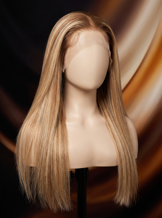 Golden Hour Veil Balayage Straight Wig – main product photo