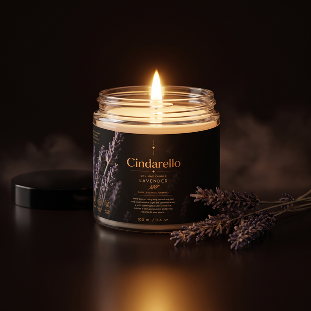 Lavender Dream Soy Wax Candle – main product photo