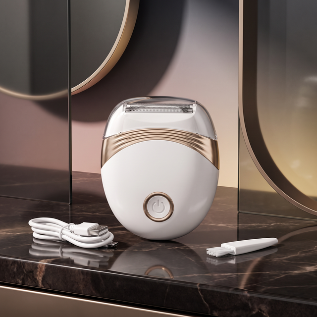 Silken Glide Cordless Razor & Bikini Trimmer in White – main product photo