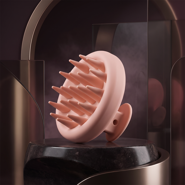 Midnight Bloom Silicone Scalp Massager – main product photo